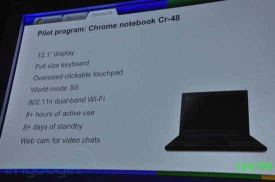 Google首款Chrome OS笔记本规格、图片